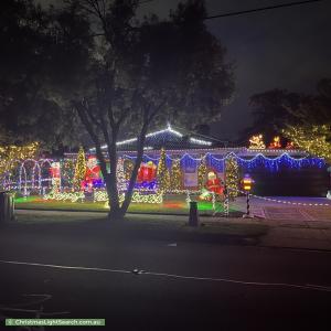Christmas Light display at 35 Blandford Crescent, Bayswater North