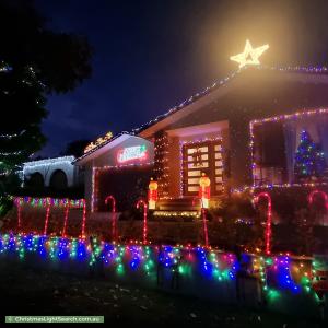Christmas Light display at 4 Bertram Street, Fadden