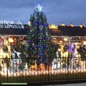 Christmas Light display at 27 Glencairn Drive, Greenvale