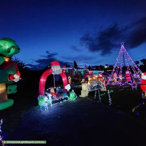 Christmas Light display at 1 Doulton Court, Glenorchy