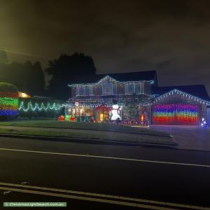 Christmas Light display at 18 Ridgecrop Drive, Castle Hill