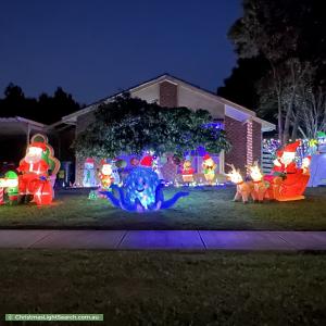 Christmas Light display at 100 Lakesfield Drive, Lysterfield