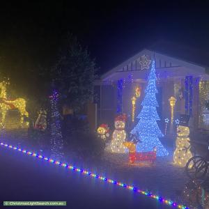 Christmas Light display at 8 Morrow Street, Dunlop