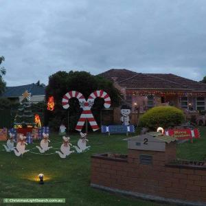 Christmas Light display at 2 Peter Crescent, Morphett Vale