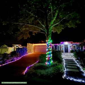 Christmas Light display at 13 Plane Tree Grove, O'Connor