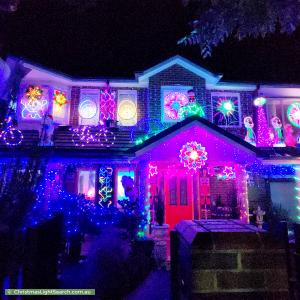 Christmas Light display at 24A Prospect Hill Road, Camberwell