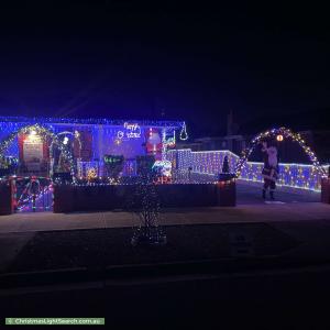 Christmas Light display at  31 Evell Street, Glenroy