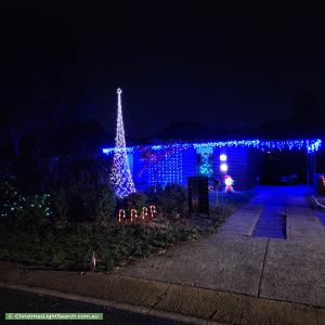 Christmas Light display at 67 Warrego Circuit, Kaleen