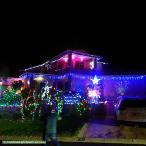 Christmas Light display at Prairie Dunes Place, Connolly