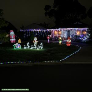 Christmas Light display at 37 Denny Place, Melton South