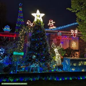 Christmas Light display at 4 Oxford Close, Sunbury