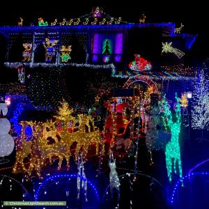 Christmas Light display at  Samson Court, Duncraig