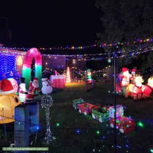 Christmas Light display at 44 Nairne Road, Woodside