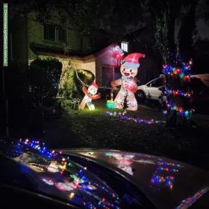 Christmas Light display at 5 Melaleuca Grove, Greenacre