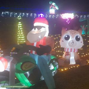 Christmas Light display at 15 Kosmina Crescent, Hillbank