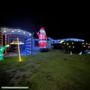 Christmas Light display at  Minstrel Court, Bushland Beach