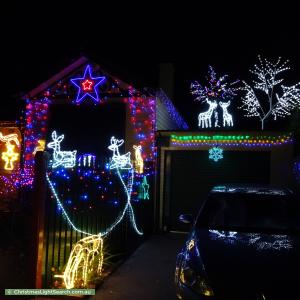 Christmas Light display at 47 Gordon Street, Fairfield
