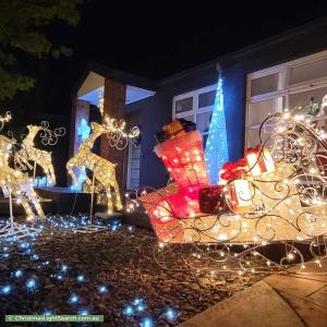 Christmas Light display at 66 Loddon Drive, Taylors Hill