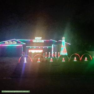 Christmas Light display at 5 Laird Close, Aspendale Gardens