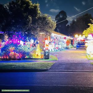 Christmas Light display at 36 Barker Drive, Mooroolbark