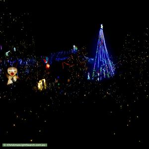 Christmas Light display at 100 Eucumbene Drive, Duffy