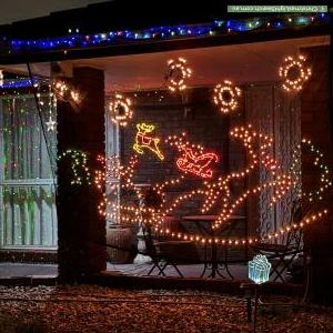Christmas Light display at 7 Lyrebird Court, Taylors Lakes