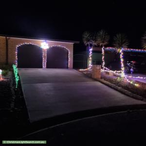 Christmas Light display at 7 Gatliff Place, Florey