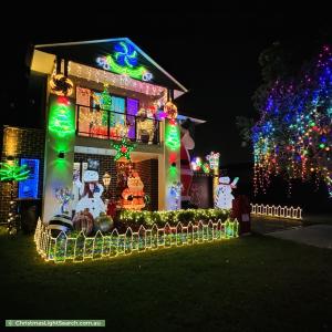 Christmas Light display at 6 Steeple Place, Marsden Park