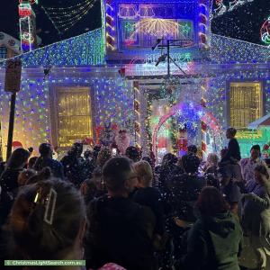 Christmas Light display at 121 Molle Street, West Hobart