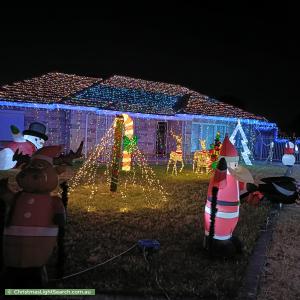 Christmas Light display at 28 Winzor Street, Salisbury