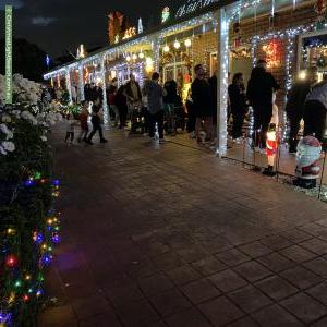Christmas Light display at 27 Glencairn Drive, Greenvale