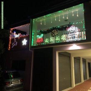 Christmas Light display at 9 Victor Street, Holland Park