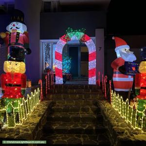 Christmas Light display at 7 Spectrum Drive, Fraser Rise