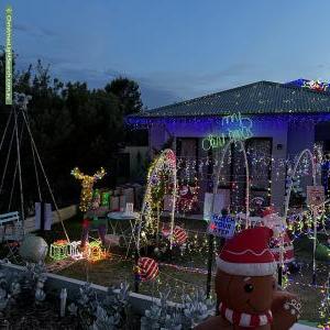 Christmas Light display at 24 Peake Street, Freeling