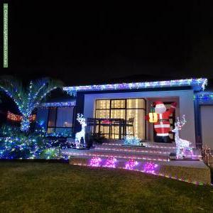 Christmas Light display at 15 Sector Place, Mullaloo