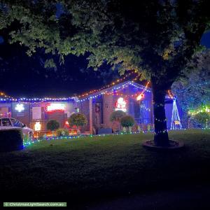 Christmas Light display at 17 Lord Hobart Court, Surrey Downs