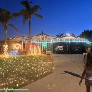 Christmas Light display at 17 Nepean Retreat, Quinns Rocks