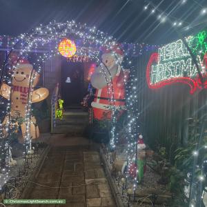 Christmas Light display at 1 Linger Crescent, Elizabeth Downs
