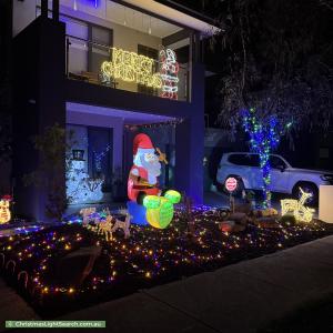 Christmas Light display at 61 Maintop Ridge, Botanic Ridge