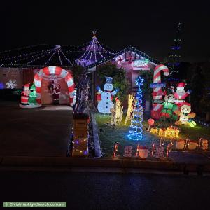 Christmas Light display at 123 Beckham Rise, Craigmore