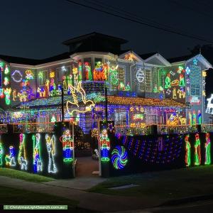 Christmas Light display at 28 Hixson Street, Bankstown