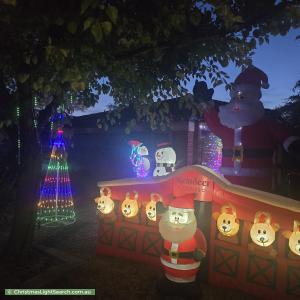 Christmas Light display at  RM Williams Drive, Walkley Heights
