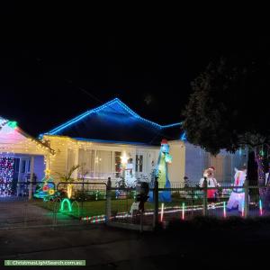 Christmas Light display at 8 Lionel Crescent, Croydon