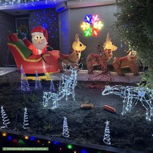Christmas Light display at 9 Reeve Place, Rowville