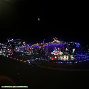 Christmas Light display at 2 Robert Lewis Court, Gordon