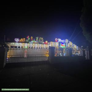 Christmas Light display at 13 Sharp Street, Northcote
