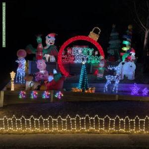 Christmas Light display at 17 Arcadia Way, Eltham North
