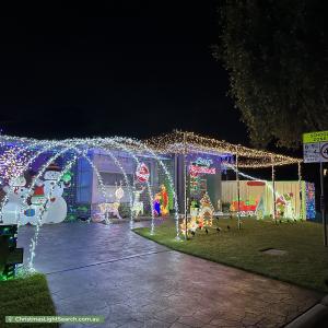 Christmas Light display at 34 Waterfall Crescent, Cranebrook