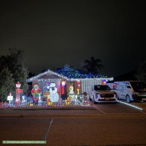 Christmas Light display at 91 Beckham Rise, Craigmore