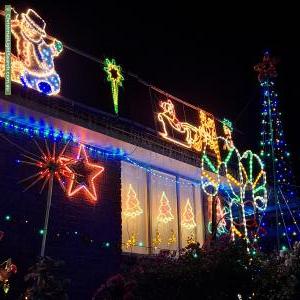 Christmas Light display at 7 Tandy Street, Aberfoyle Park